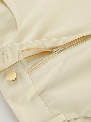 Loose straight skirt Pocket Skirt