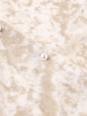 Warmhaltender, dicker Samt-Pyjama-Set mit langen Ärmeln und langen Beinen (zweiteilig)