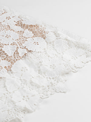 Lace See-through Strappy Slit Maxi Dresses