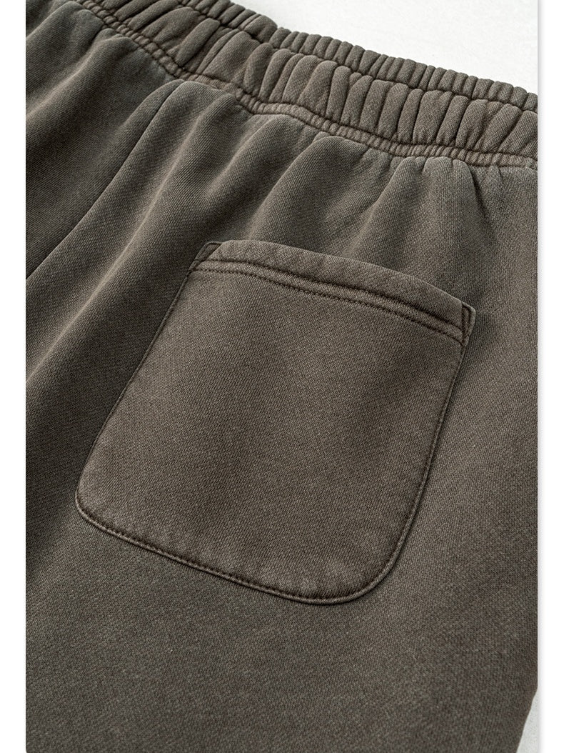 Loose Plush Straight Knitted Sweatpants