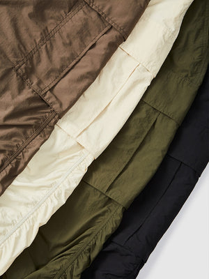 Fine Check Loose-fit Tooling Wide-leg Cargo Trousers