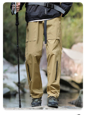 Liber Spring Men's Pocket decoration Solid Color Cargo Trousers