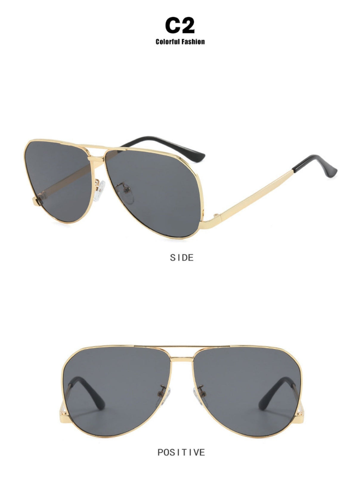 Oversized, Irregularly Shaped Sunglasses