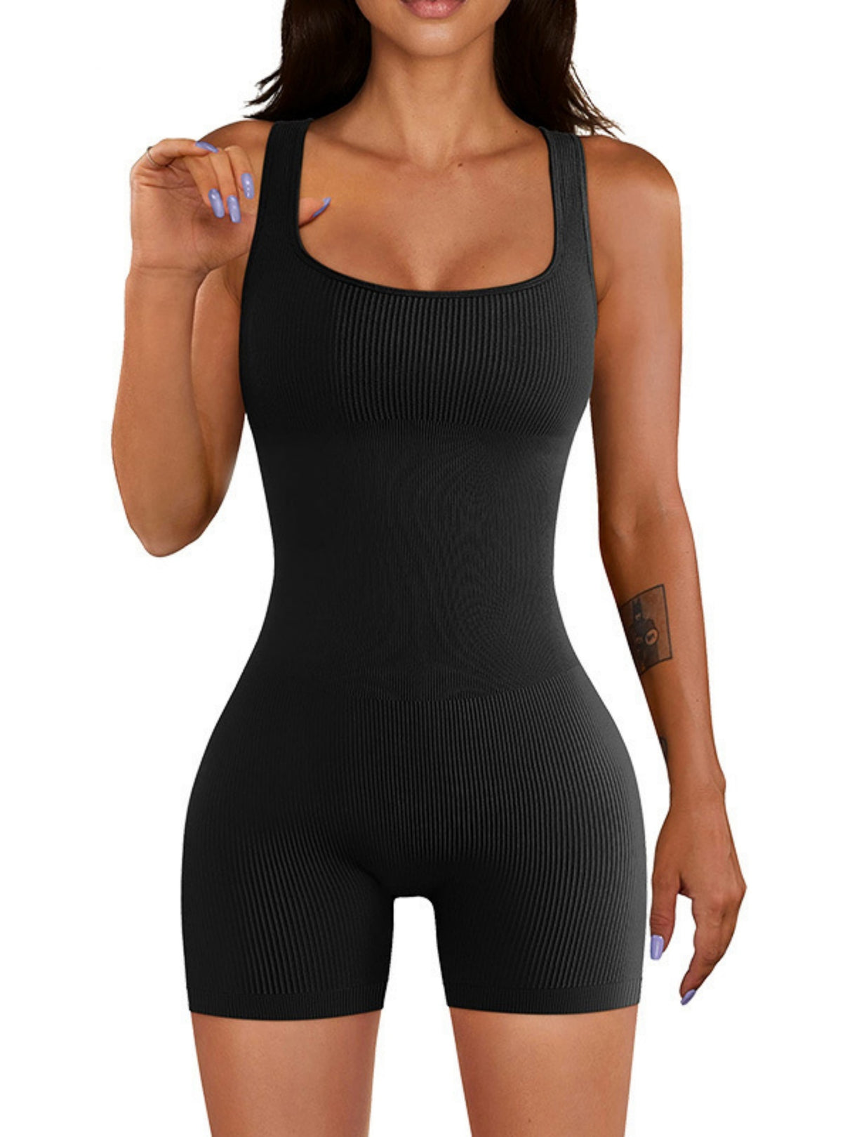 Seamless Thread Detachable Chest Spaghetti Strap Backless Exercise Yoga Fitness Jumpsuits&Bodysuits