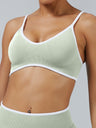 Seamless With Breast Pads Exercise Yoga Halter Bra Vest