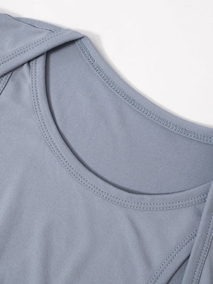 Body Spice Girl à manches longues et faux deux-pièces avec boutons