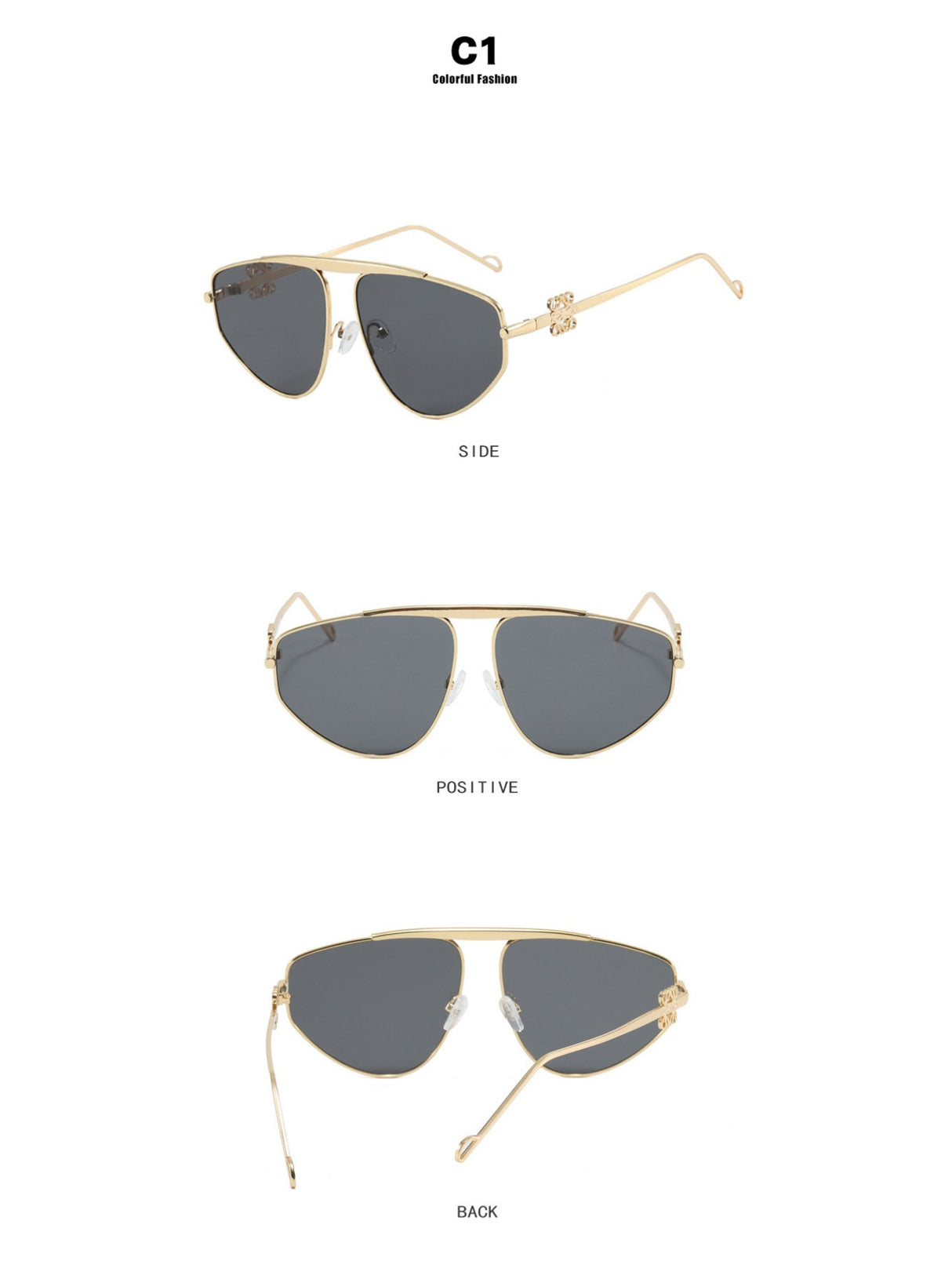 Frameless Aviator Sunglasses