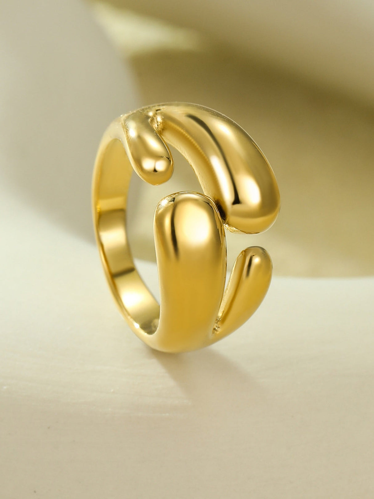 Solid Color Geometric Ring