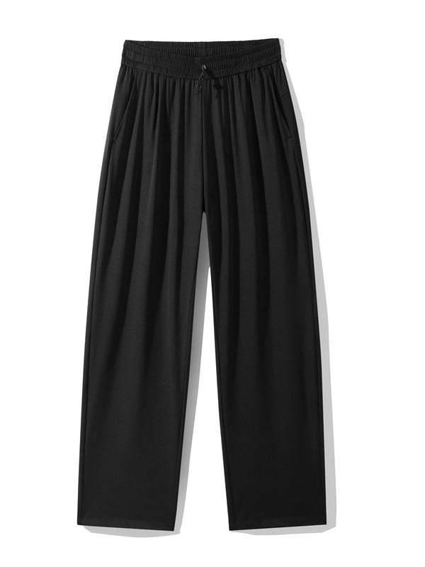 Cool Feeling Lightweight Loose-fit Straight-fit Dress Pants Pants