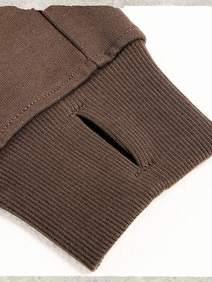 Liber Autumn Neutral wear Zipper decoration Solid Color Sweatshirts&Hoodies