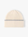Color-Block Cuffed Beanie, Thick Knit Winter Hat, Warm Fleece-Lined, One Size