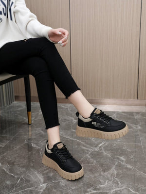 Colorblock Thick-Sole Women's Casual Sneakers