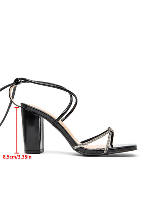 Strappy Women's High-heeled Sandals