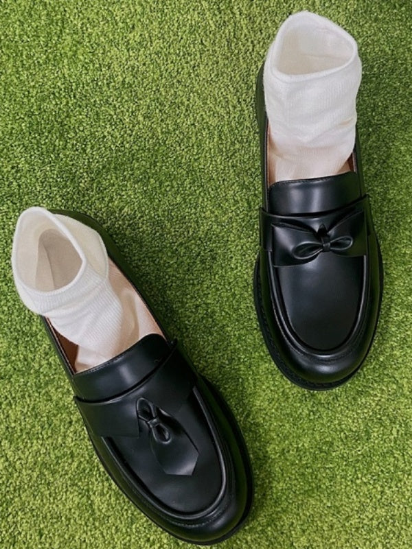 BIUCILI Paradox, The Same Style Worn By Karena Ng Original Designer College Women's Single Shoes, Leather Shoes, Loafers