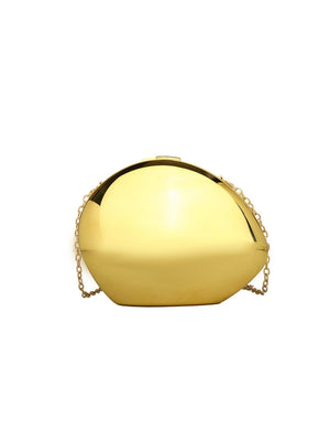 Oval Acrylic Seashell Evening Crossbody Bag