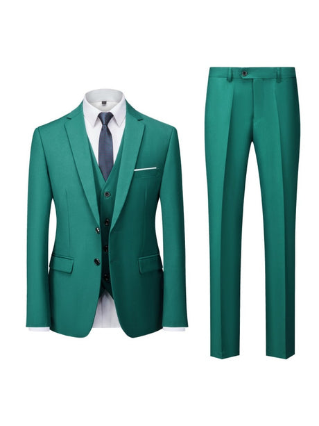 Slim-fit Business Suit Set 3-piece Sets