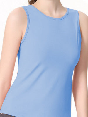 Quick-drying Cover-up Drawstring Open Back Sports Vest