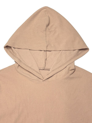Hoodies Khaki knitted two-piece trousers