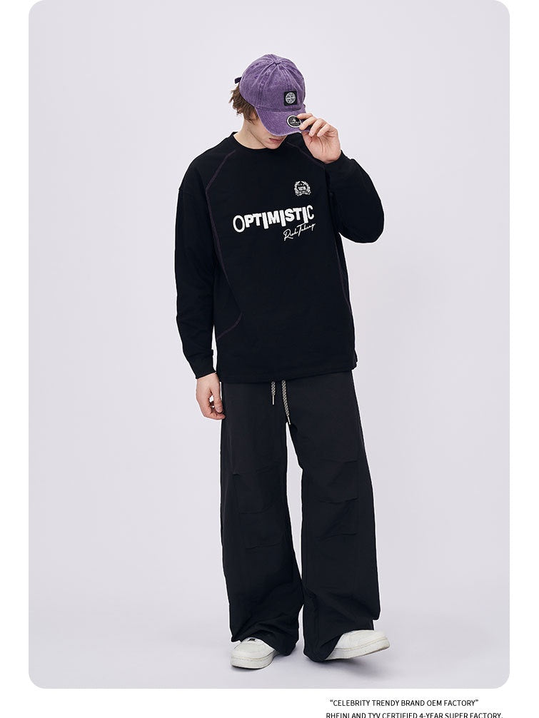 Liber Autumn Neutral wear Printed English Sweatshirts&Hoodies