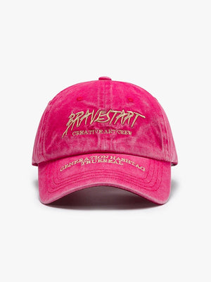 Baseballkappen im Retro-Stil mit gewaschener Buchstabenstickerei