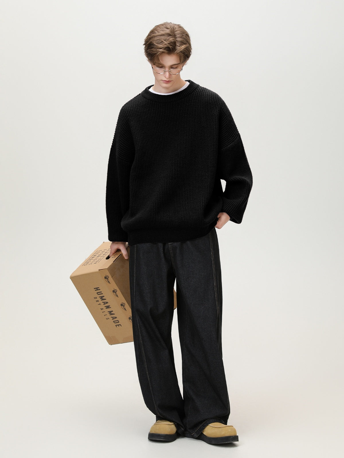 Liber Autumn Neutral wear Knitting Sweaters