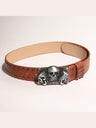 Skull Punk Snap Fasteners Belts