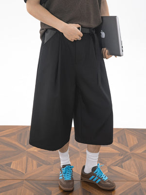 Cleanfit Patchwork 7 Points Dress Pants Shorts