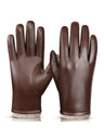 Gants en cuir PU imperméables et coupe-vent