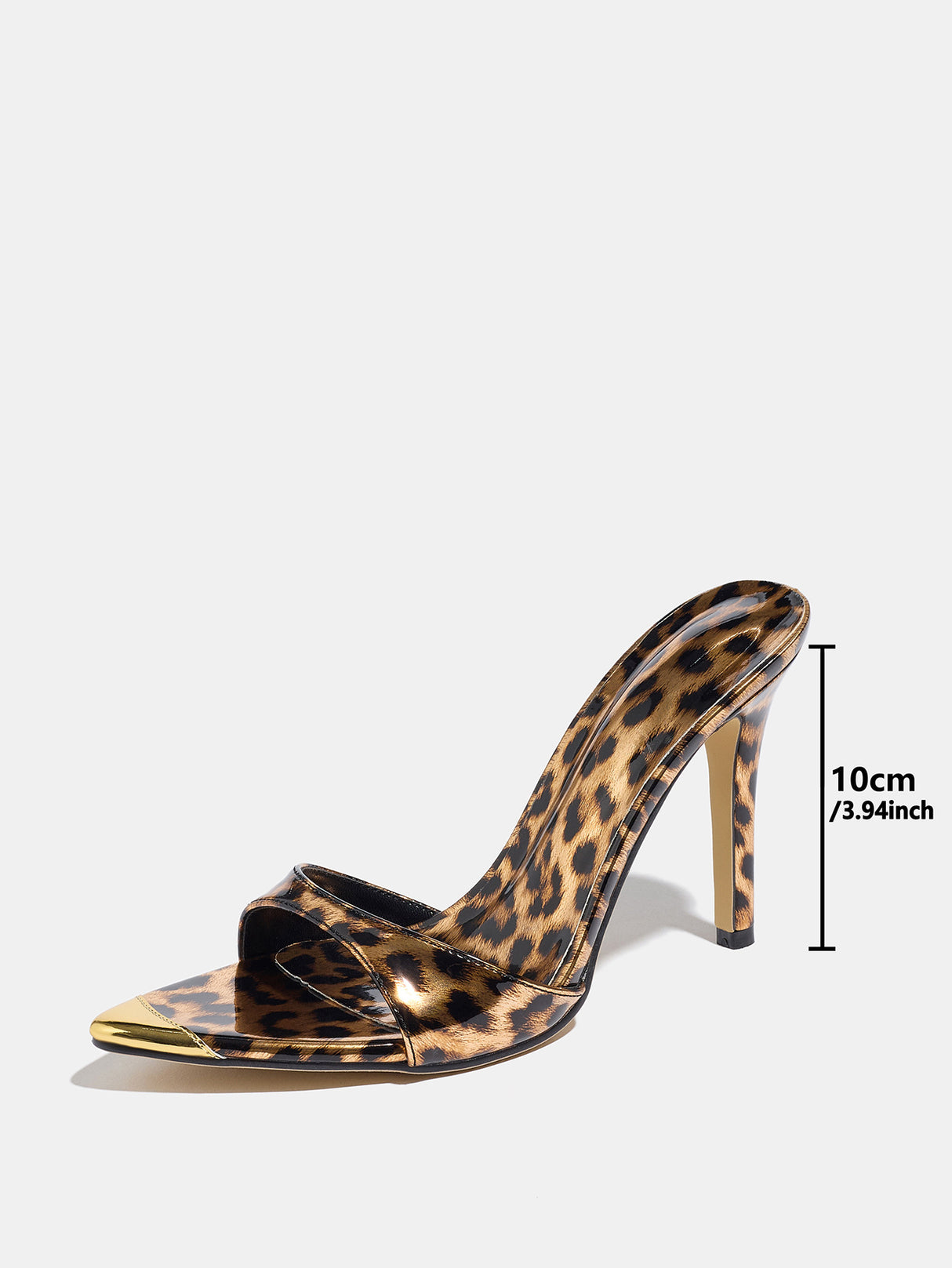Leopard Print Pointed-toe Stiletto Sandals