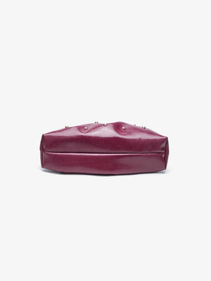 Studded Pleated Clutch Bag