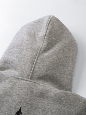 Halloween Hip Hop Fur Collar Hooded Loose Coat