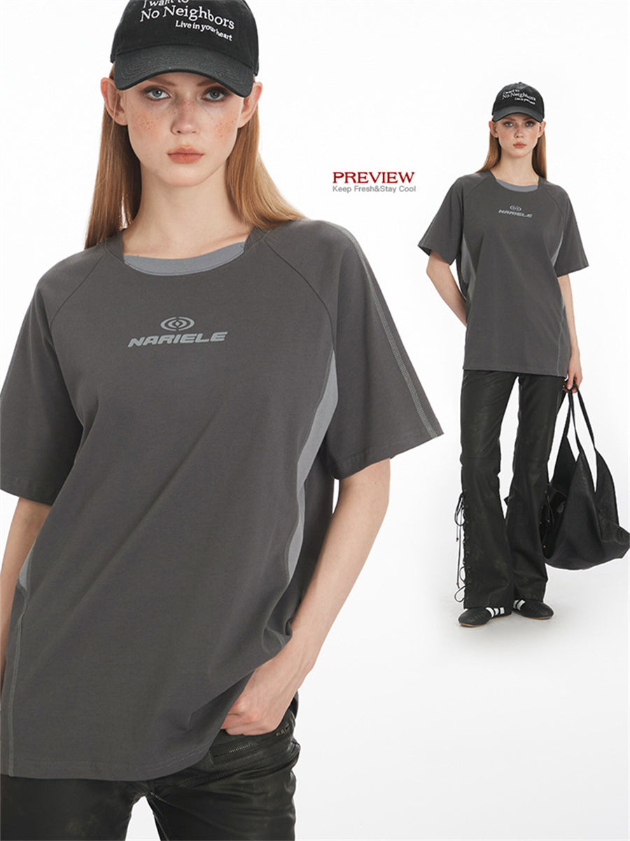 Liber Summer Women's Printed Letter T-shirts