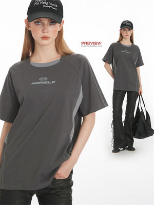 Liber Summer Women's Printed Letter T-shirts