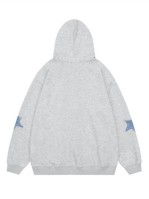 Liber Autumn Women's Zipper Geometric Patterns Sweatshirts&Hoodies
