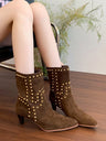 Studded Pointed-toe Women's Boots