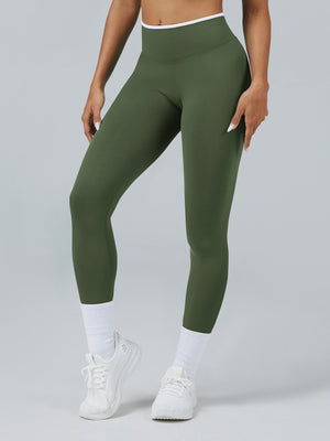 Color Matching Seamless High-waisted Hip Lift Exercise Yoga Pants