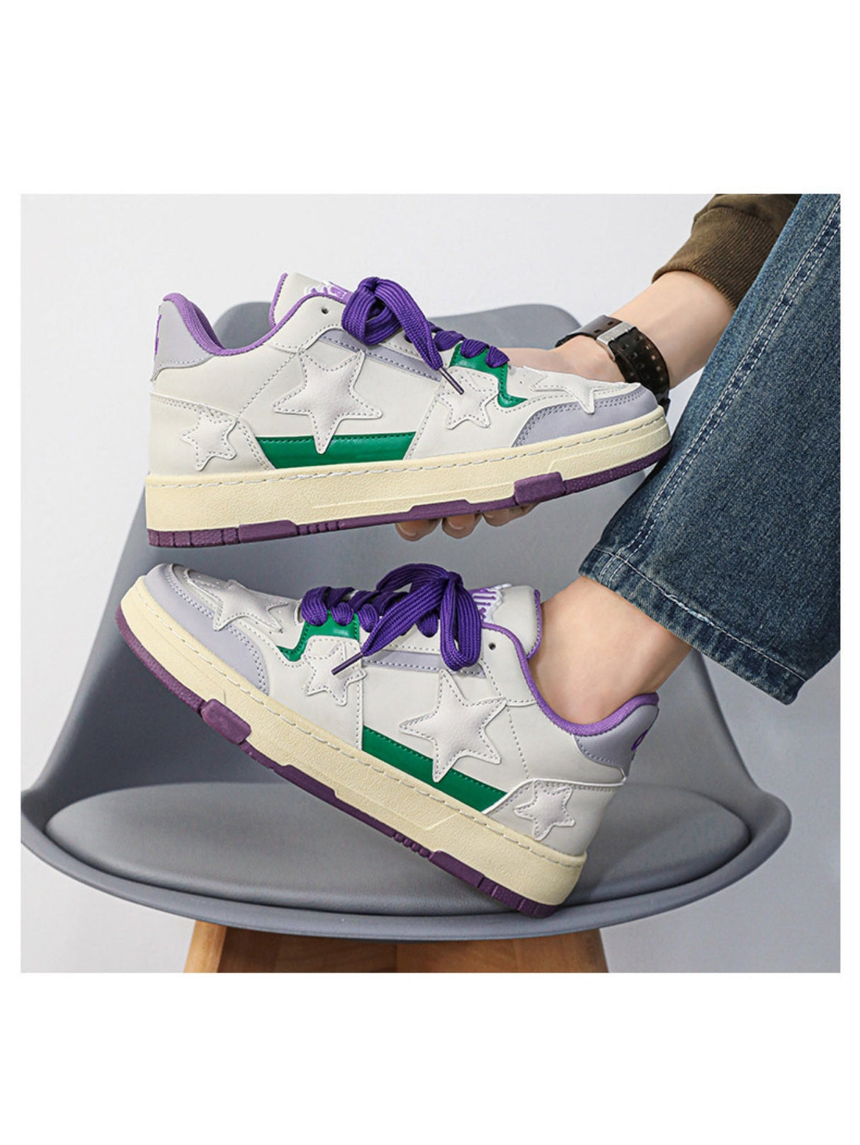 Liber Four Seasons Five-Pointed Star Men's Casual Sneakers