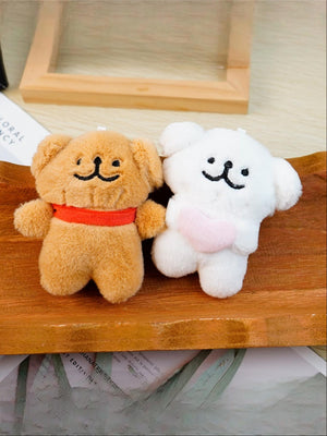 Puppy Plush Toy Keychain