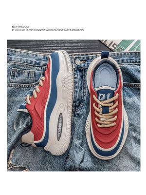 Liber Four Seasons Colorblock Thick-soled Men's Casual Sports Shoes