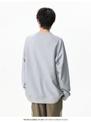 Liber Autumn Neutral wear Color matching Solid Color T-shirts