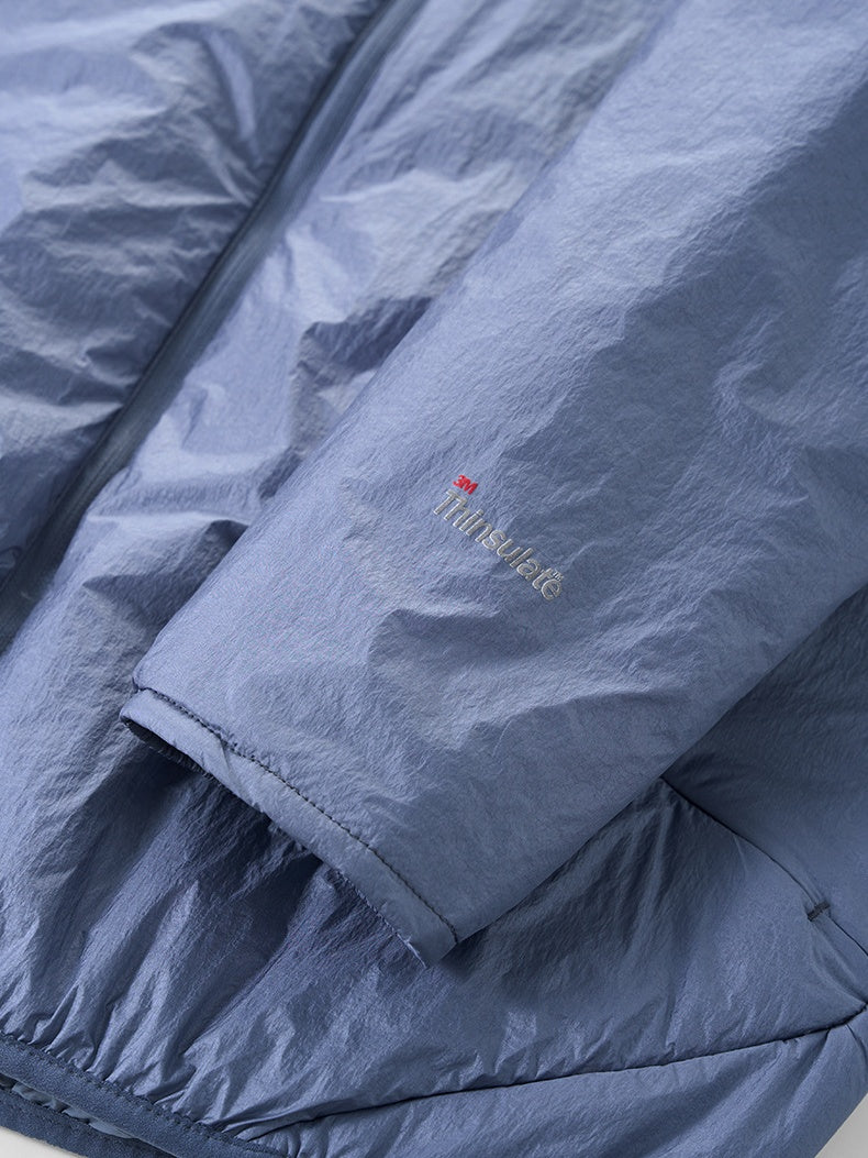 Water-repellent Sports Stand Collar Solid Color Windproof Cotton Jacket