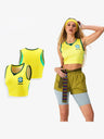 World Cup Football Babes' Crop Top Short-Sleeved Sports Vest Jersey