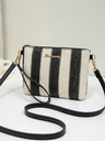 Resort Striped Straw Crossbody Bag