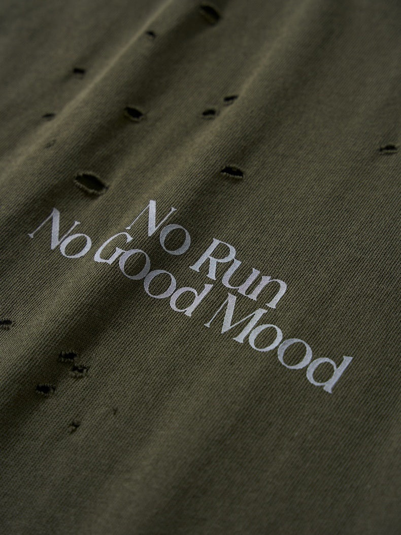 Hole Running Reflective Printed Tank Tops