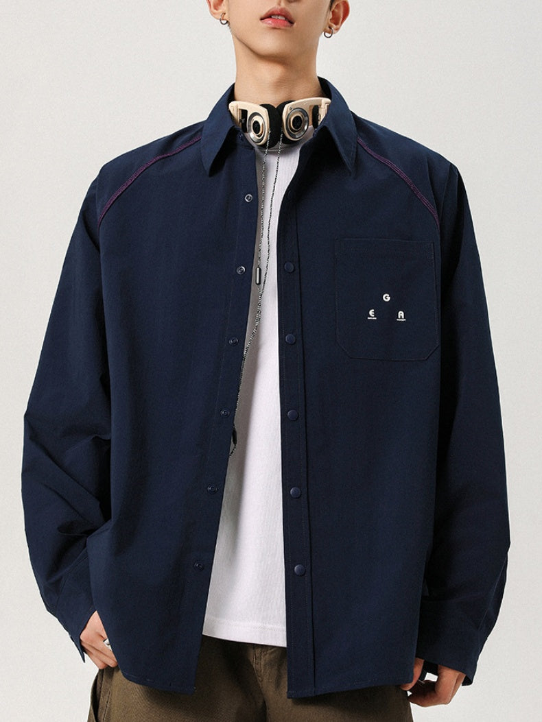 Hasselblad Line Loose-fit Color-blocked Shirts