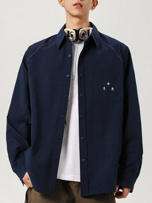 Hasselblad Line Loose-fit Color-blocked Shirts