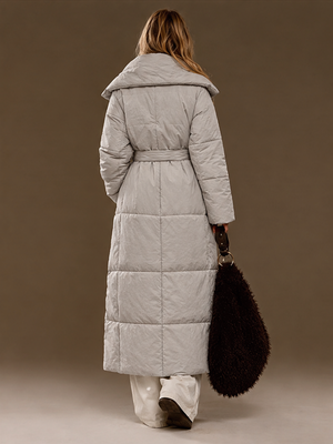 Loose-fitting, Casual, Warm, Long Stand-collar Cotton Coat/long Cotton-padded Jacket