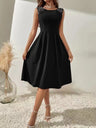 Crew Neck Beading Sleeveless Commuting Mini&Short Dresses