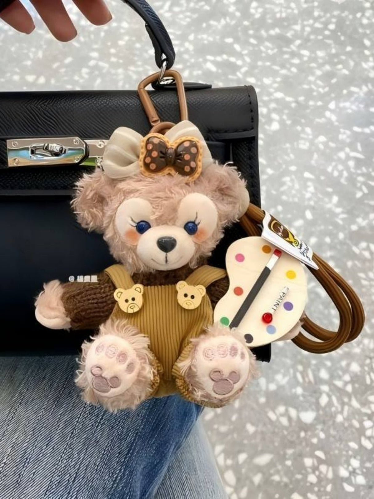 Schlüsselanhänger mit Plüschhasen-Schlüsselanhänger