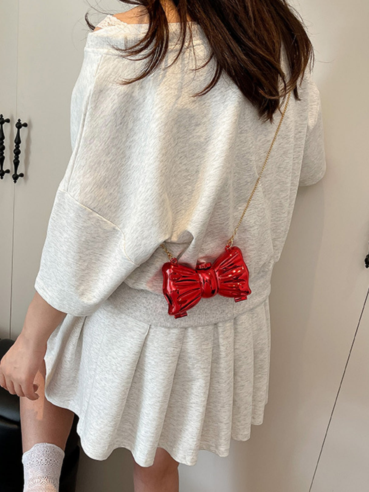 Miniature Bow Evening Chain Shoulder/crossbody Bag